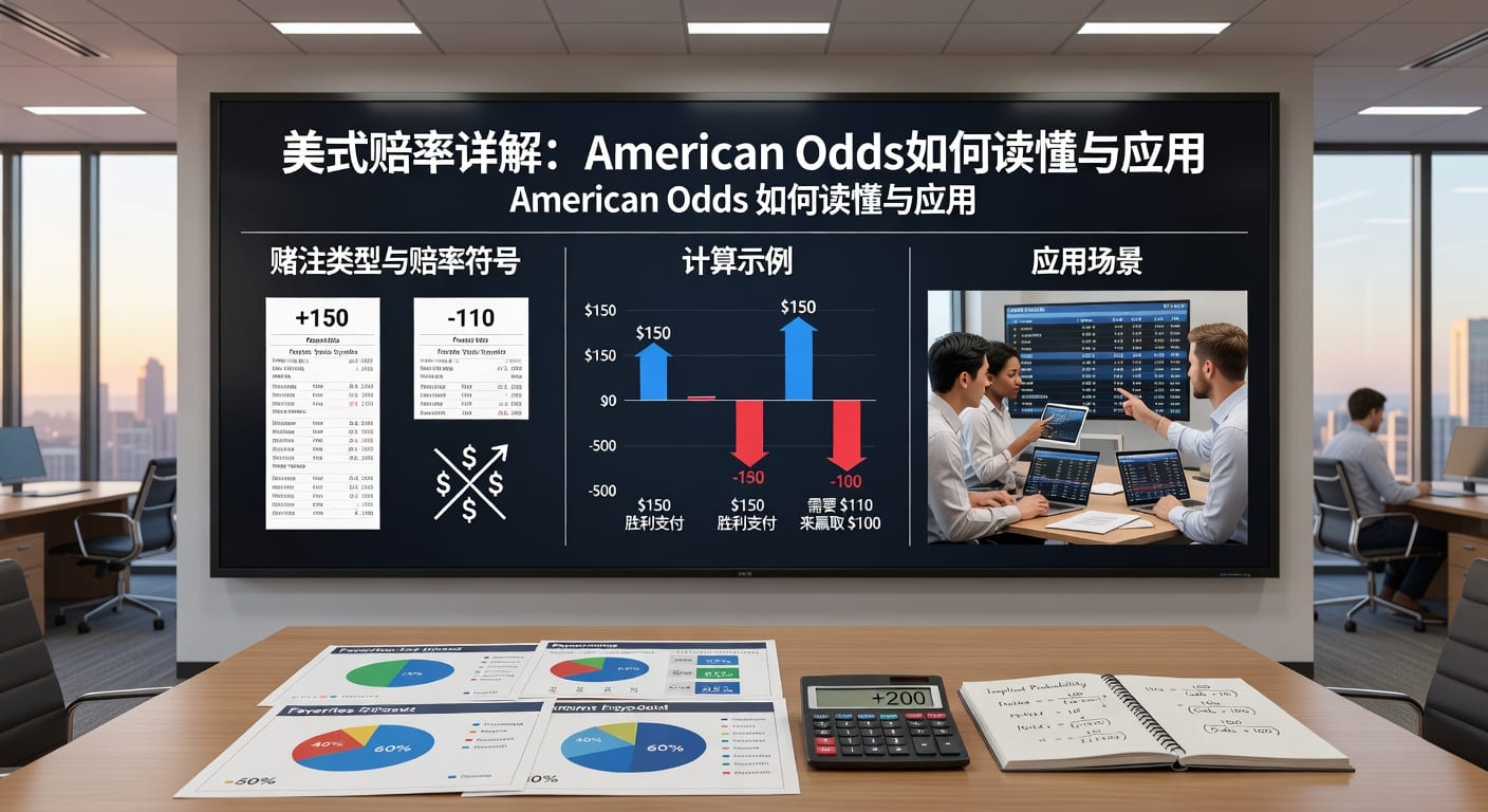 美式赔率 american odds：读法换算与投注技巧