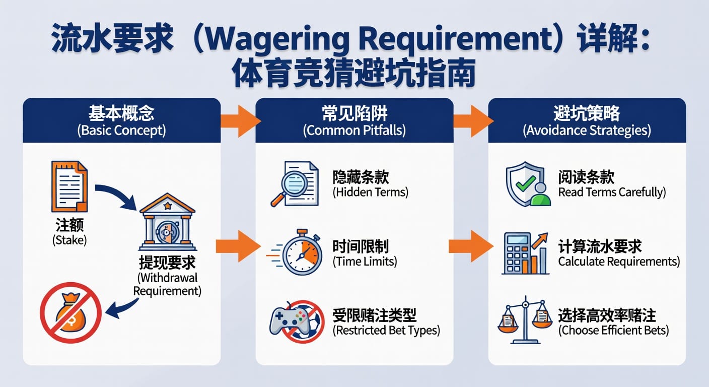 流水要求 wagering requirement 体育投注出款门槛